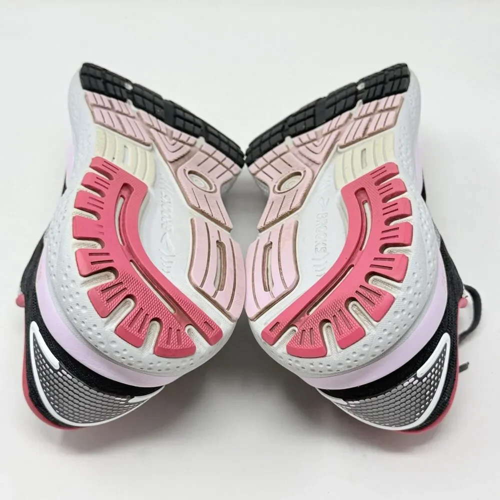 Brooks Ghost 16 Shoes Womens 9.5 M Black Raspberry Lightweight Running Sneakers